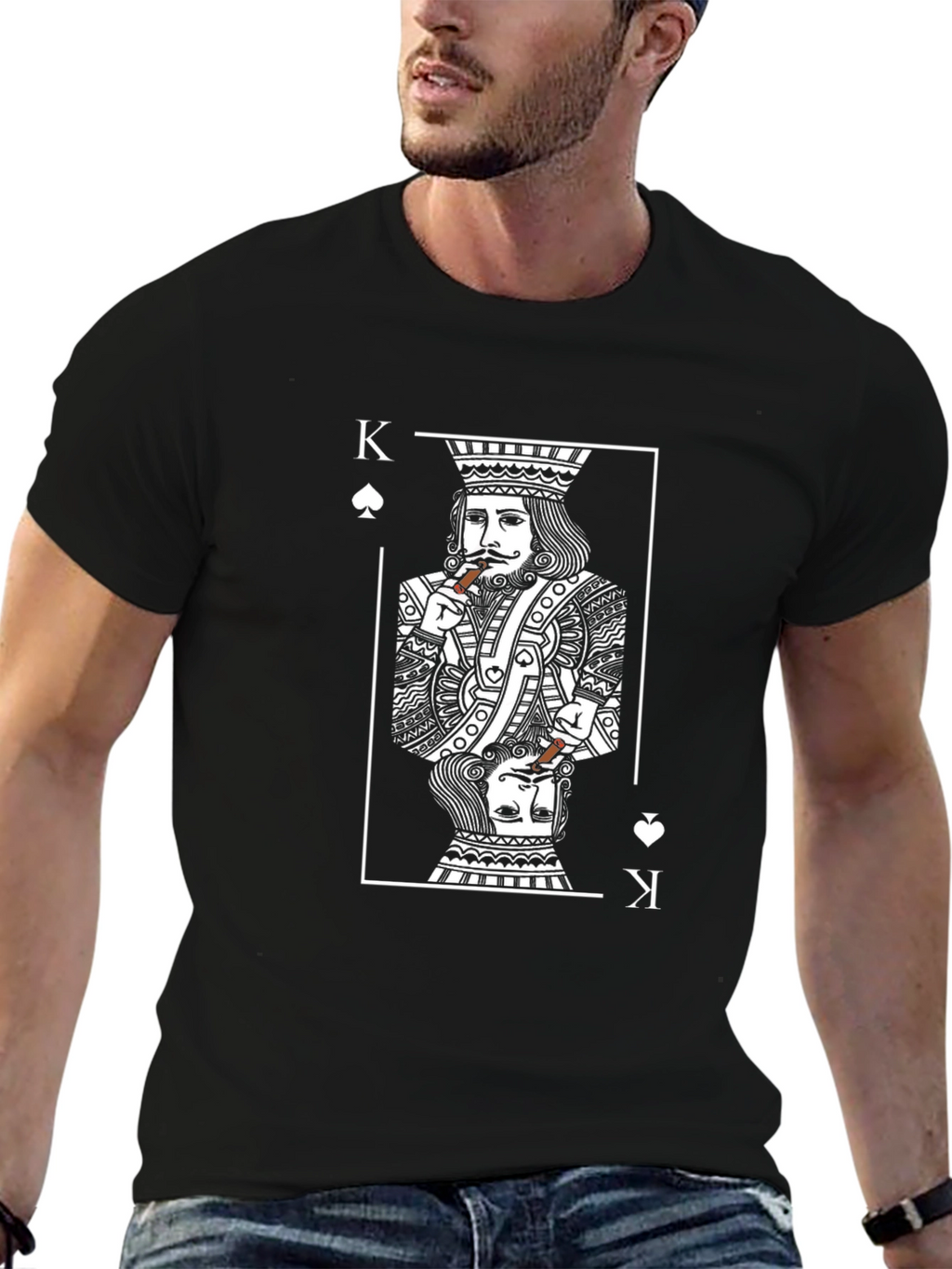 King of Spades Graphic Tee - Black