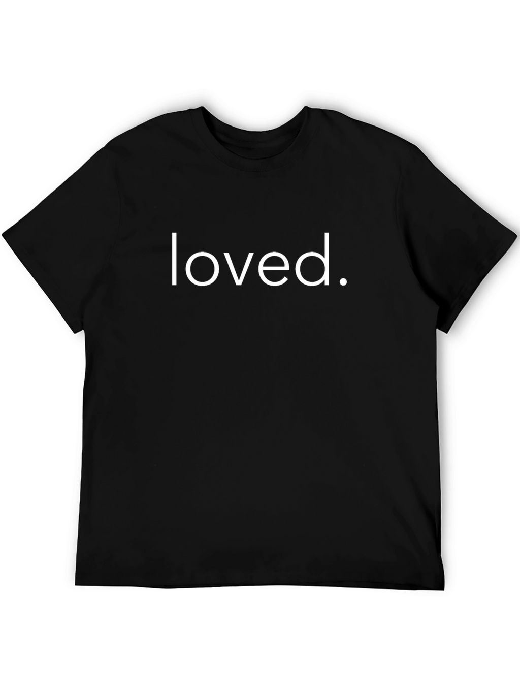 Loved Graphic Tee - Black Cotton Casual T-Shirt