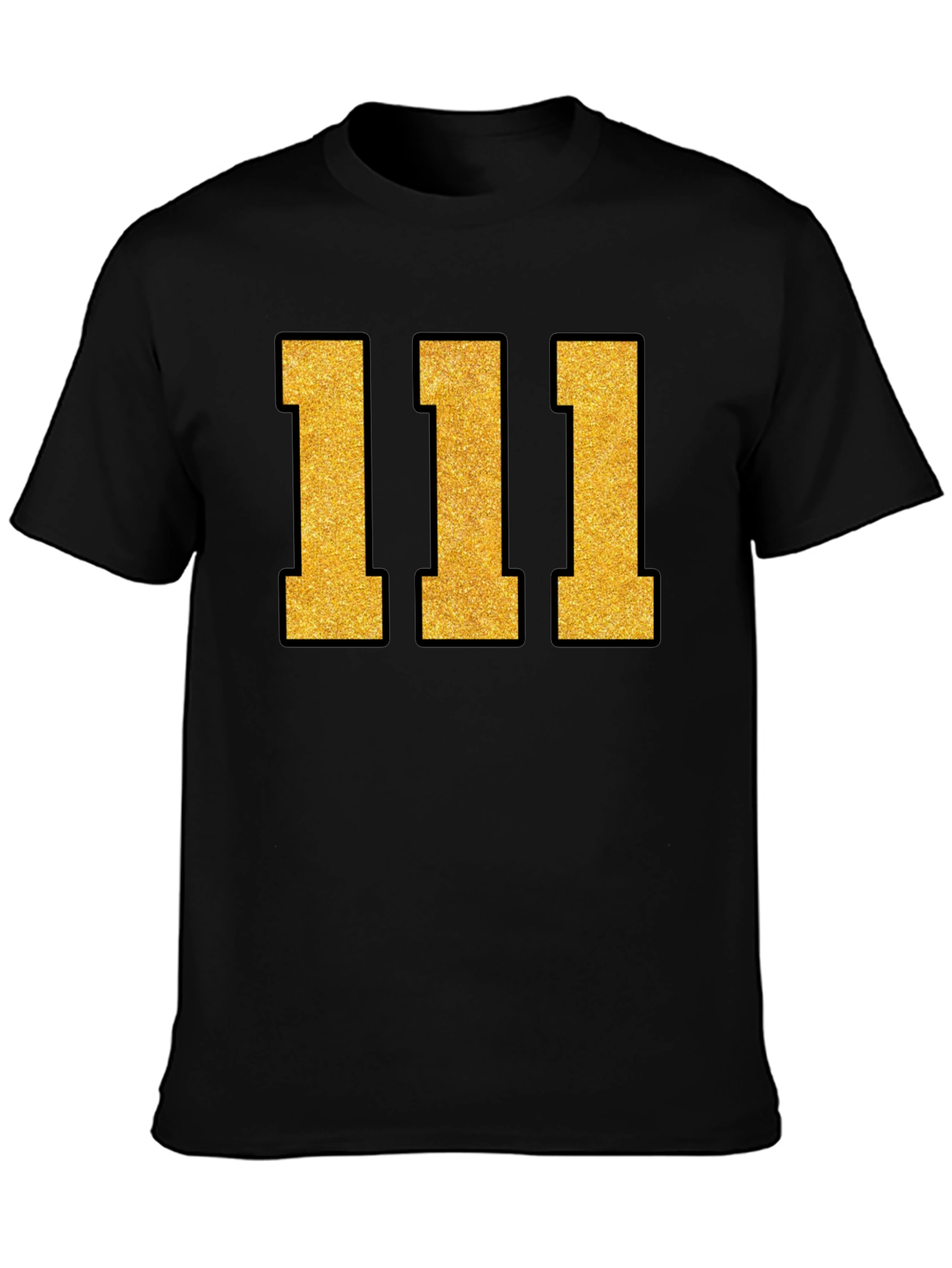 Bold Number Tee: Striking Gold Graphic T-Shirt