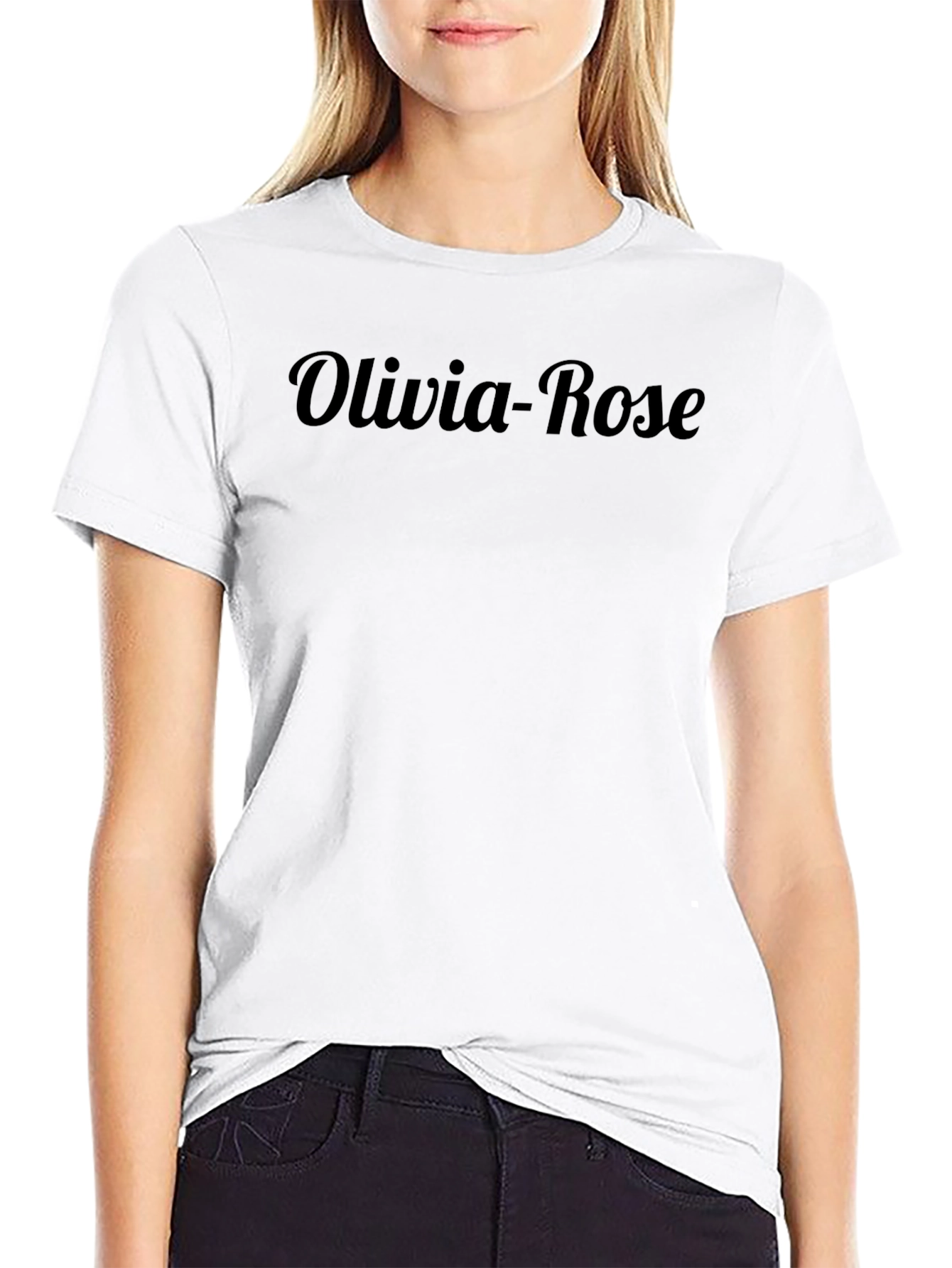 Olivia-Rose Black Tee Casual Comfort