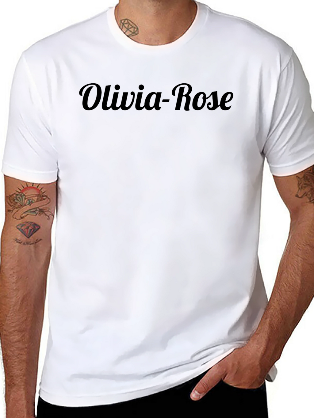 Olivia-Rose Black Tee Casual Comfort