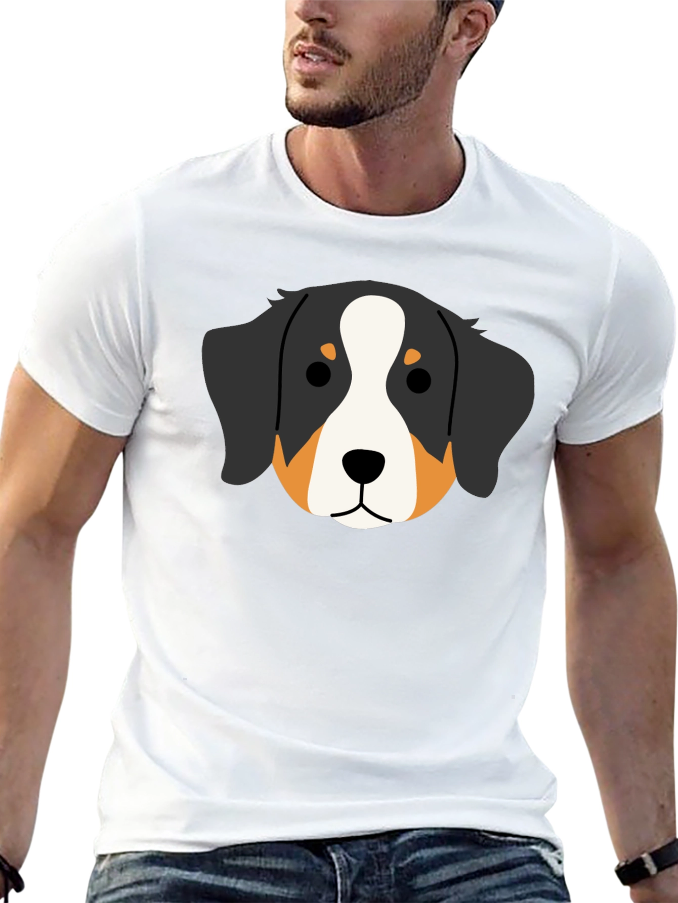 Bernese Mountain Dog Cartoon T-Shirt – Cute Dog Lover Tee