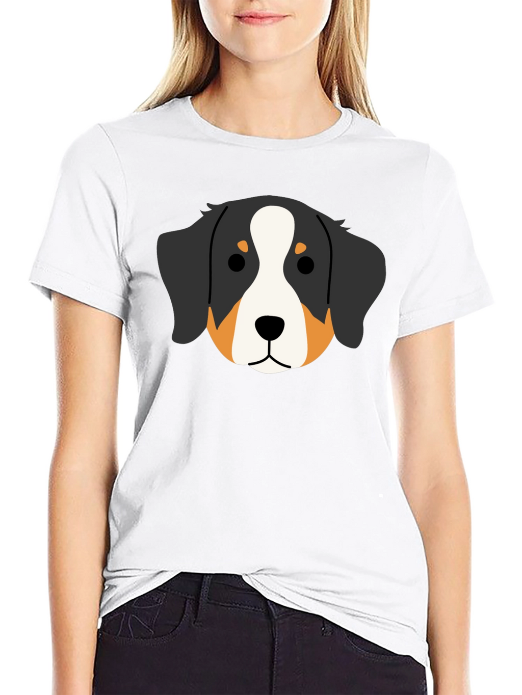 Bernese Mountain Dog Cartoon T-Shirt – Cute Dog Lover Tee