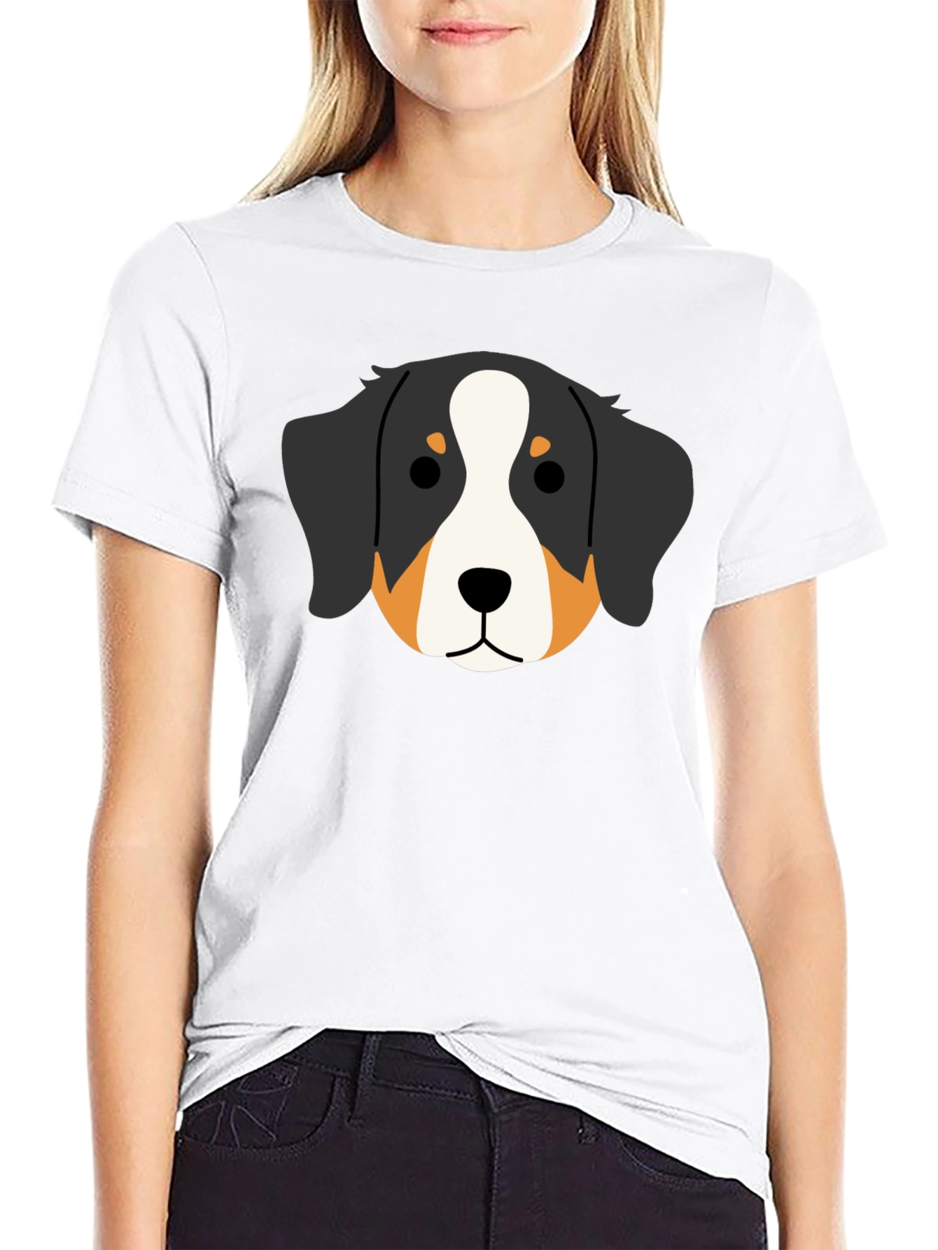 Bernese Mountain Dog Cartoon T-Shirt – Cute Dog Lover Tee