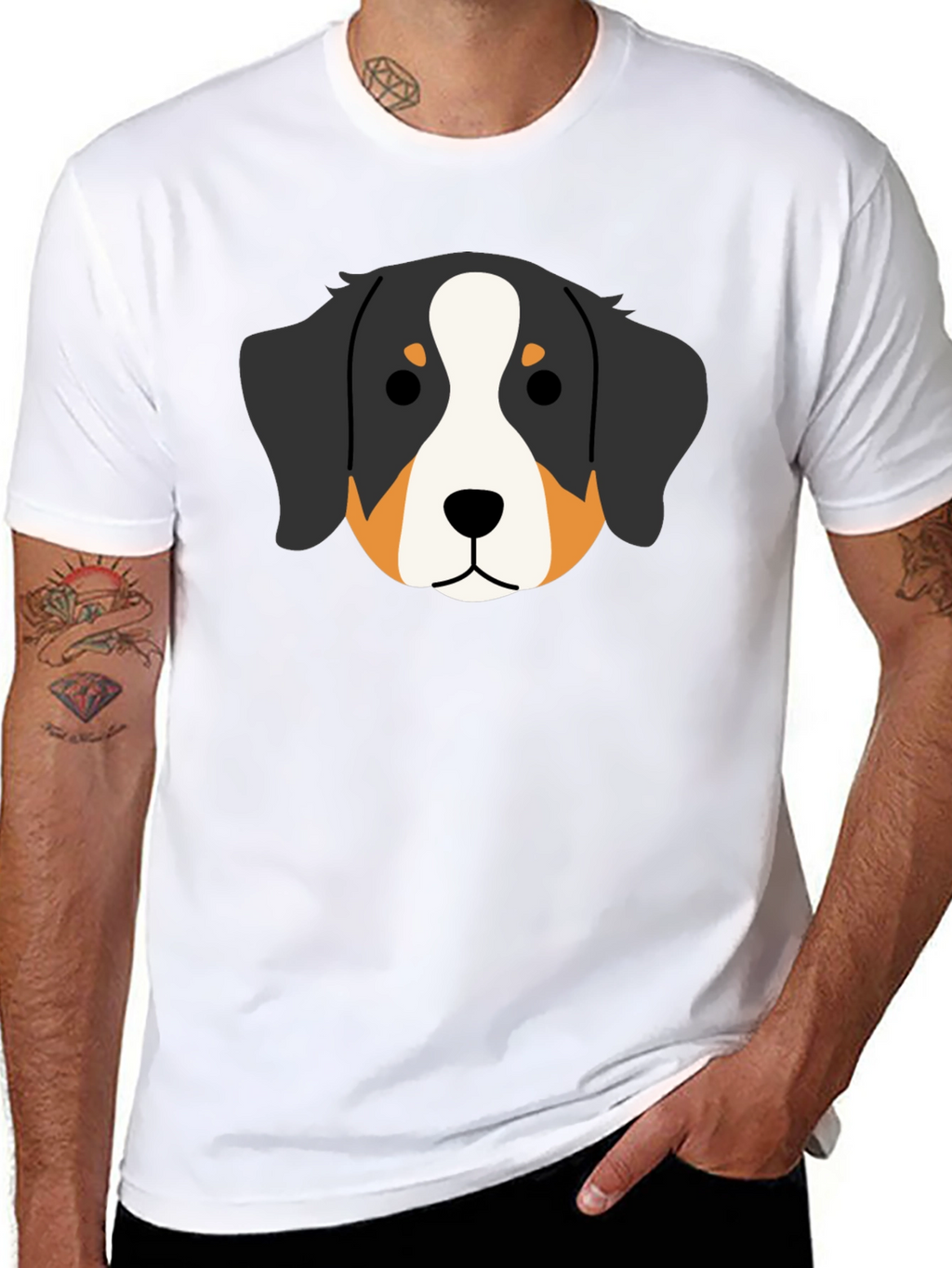 Bernese Mountain Dog Cartoon T-Shirt – Cute Dog Lover Tee