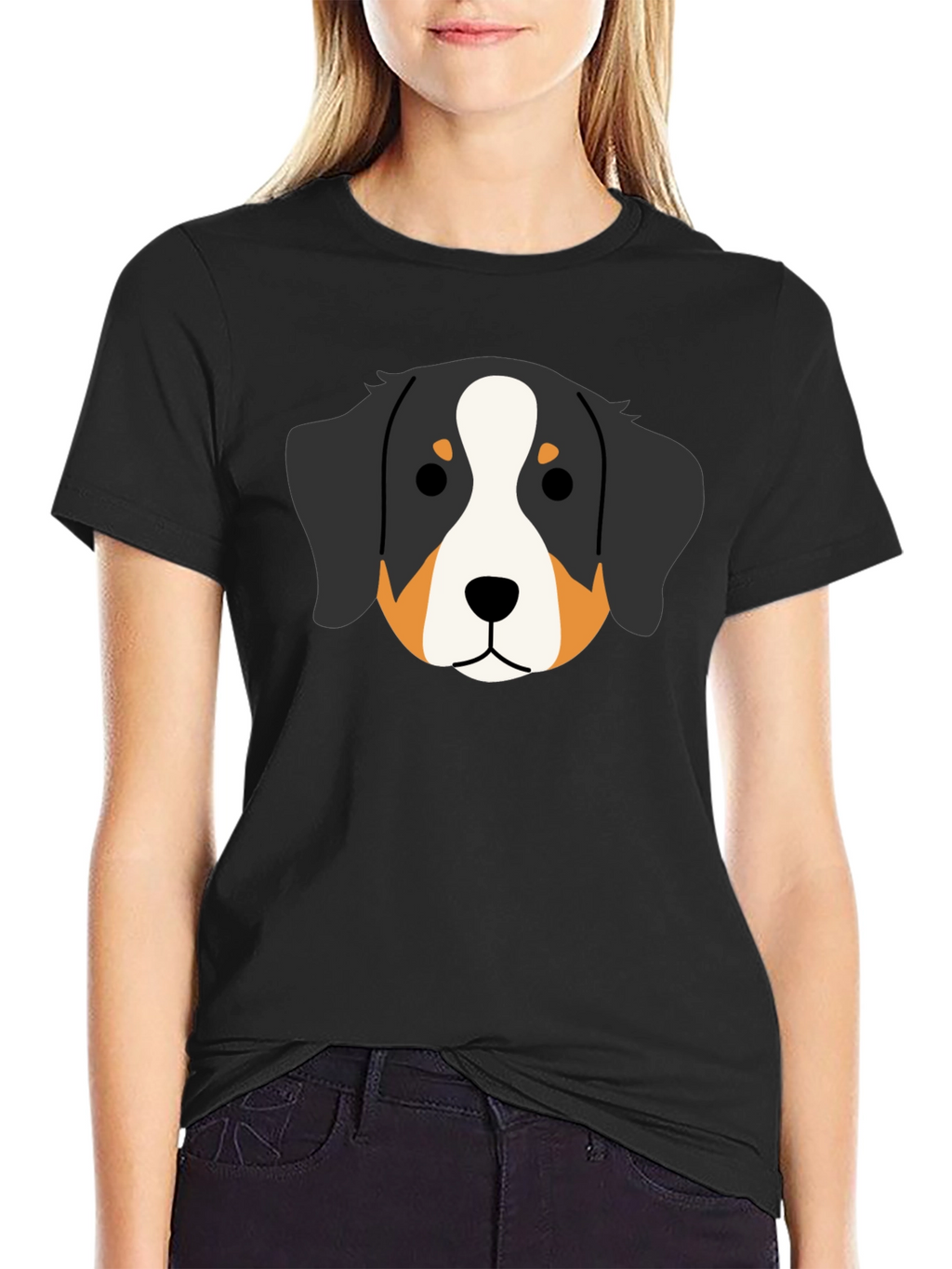 Bernese Mountain Dog Cartoon T-Shirt – Cute Dog Lover Tee