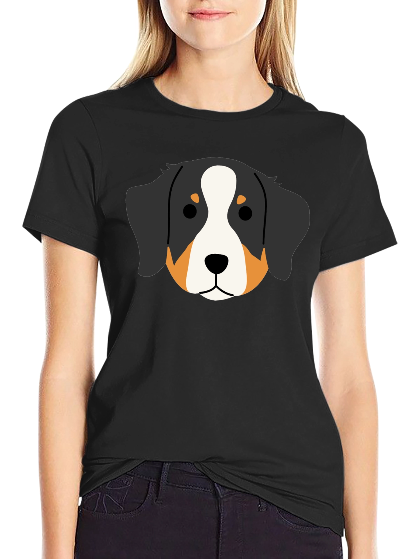 Bernese Mountain Dog Cartoon T-Shirt – Cute Dog Lover Tee