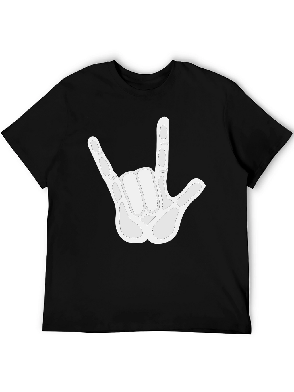 I Love You Hand Sign Black T-Shirt