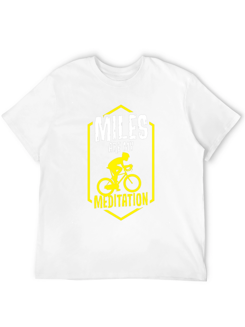 Miles Are My Meditation T-Shirt Biking Rider