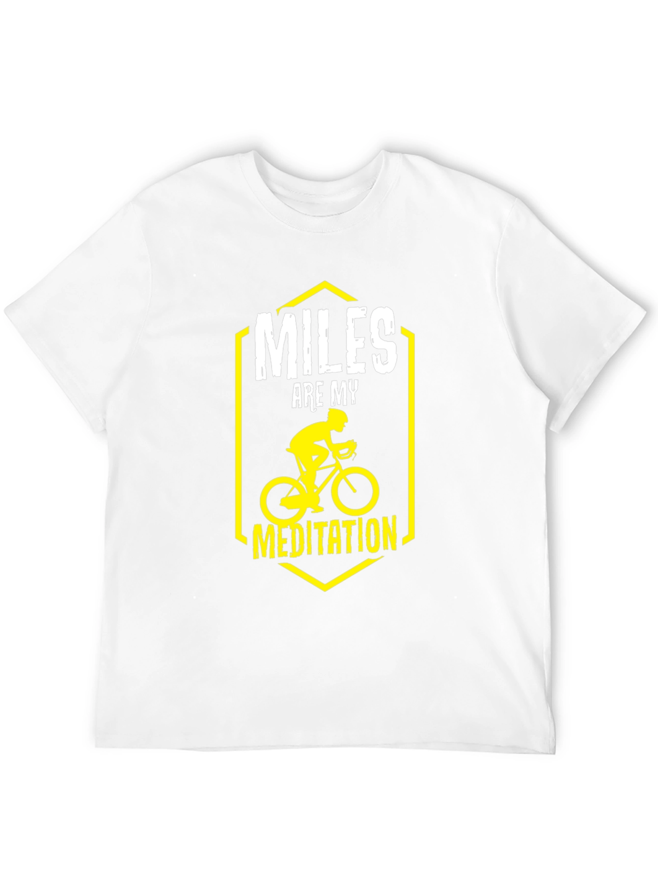 Miles Are My Meditation T-Shirt Biking Rider