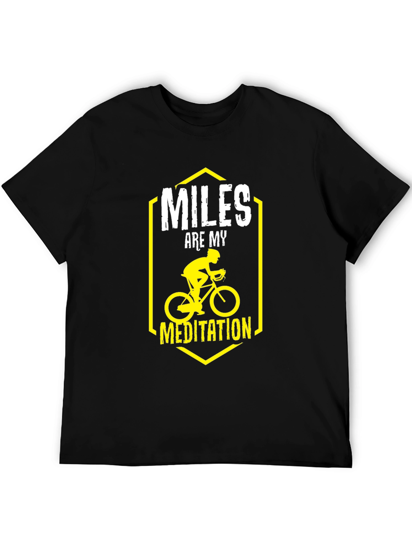 Miles Are My Meditation T-Shirt Biking Rider