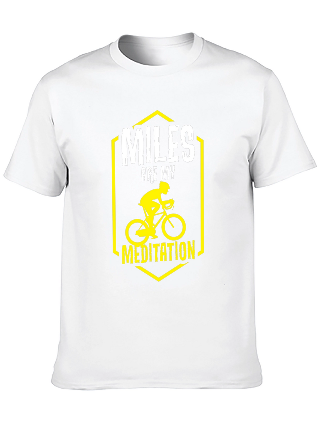 Miles Are My Meditation T-Shirt Biking Rider
