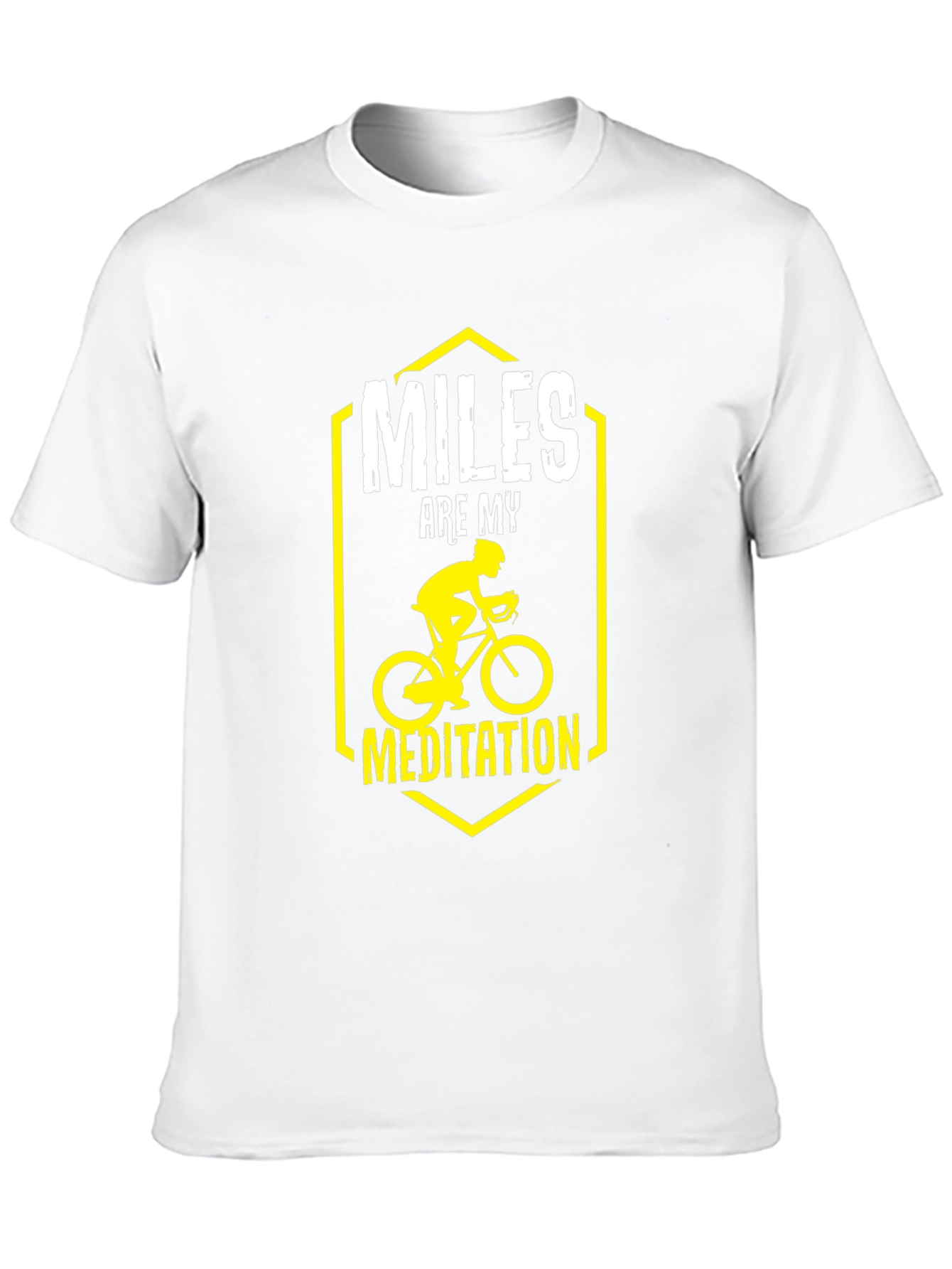 Miles Are My Meditation T-Shirt Biking Rider