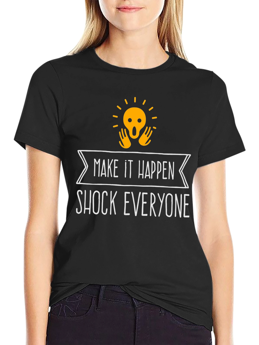 Shock Everyone Graphic Tee | Mens Black T-Shirt