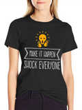 Shock Everyone Graphic Tee | Mens Black T-Shirt