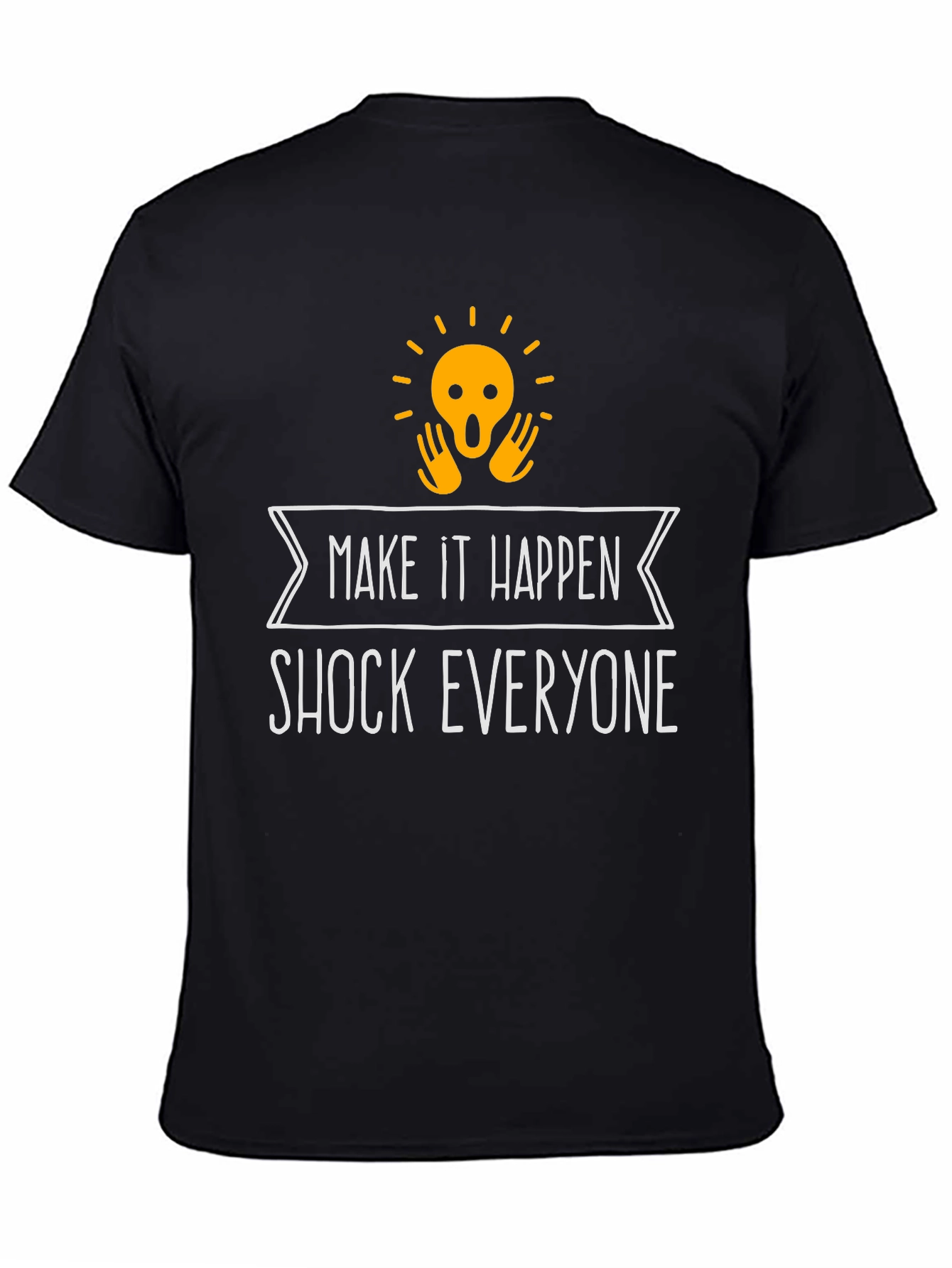 Shock Everyone Graphic Tee | Mens Black T-Shirt