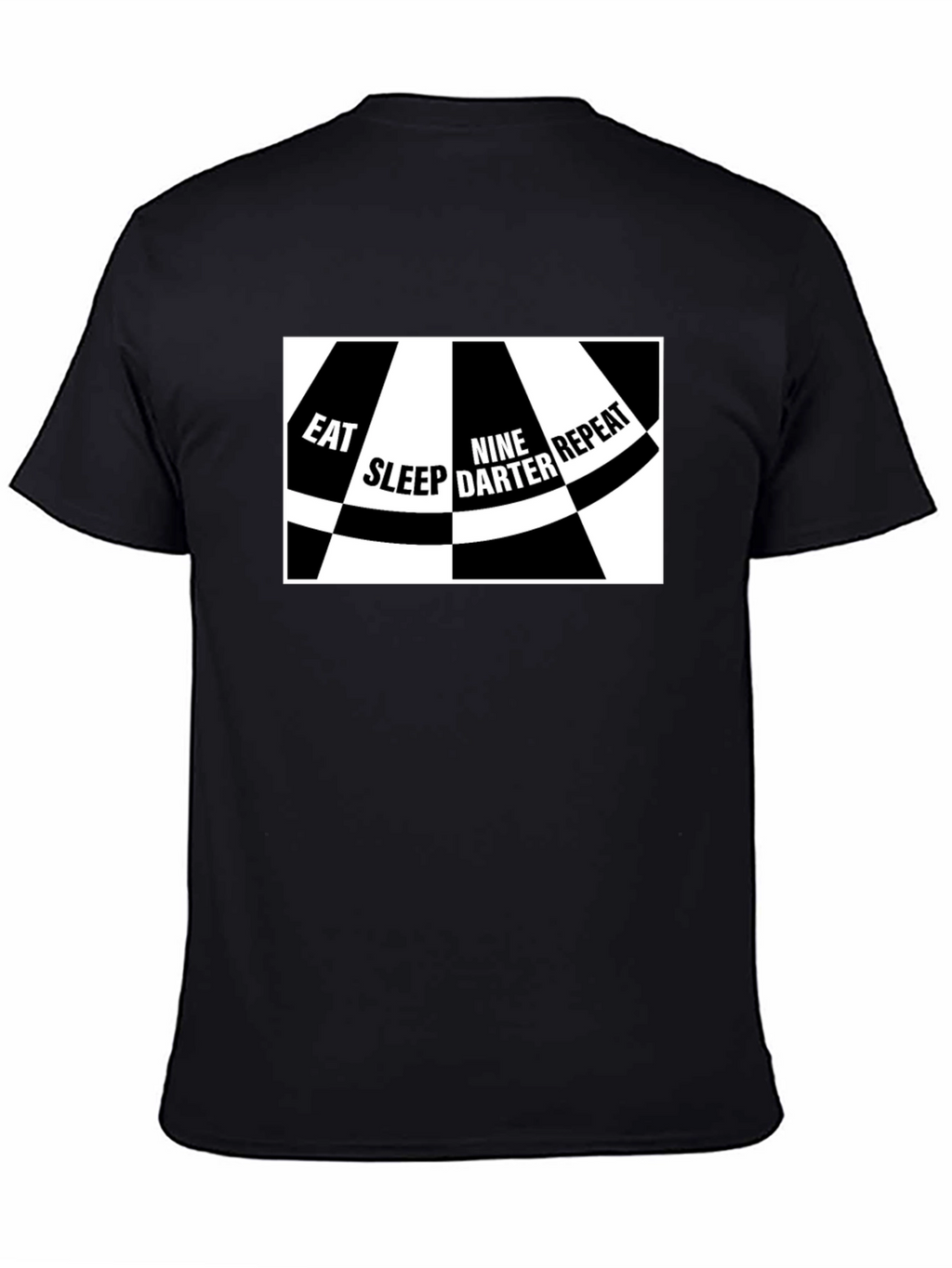 Eat Sleep Nine Darter Repeat Black T-Shirt