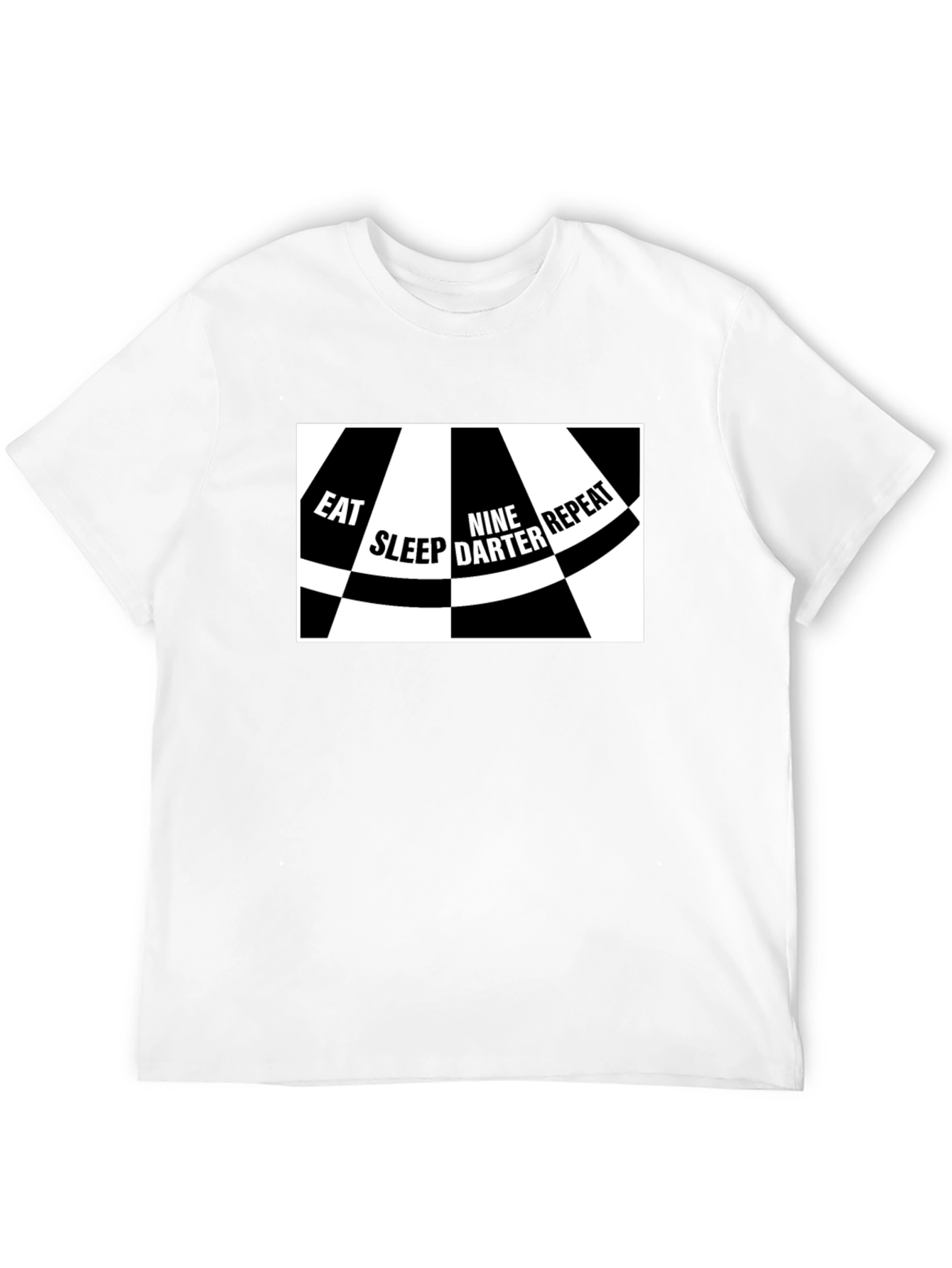 Eat Sleep Nine Darter Repeat Black T-Shirt