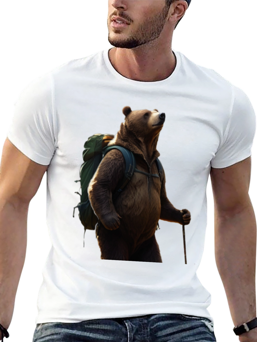 Bear Hiking T-Shirt - Adventure Ready Apparel