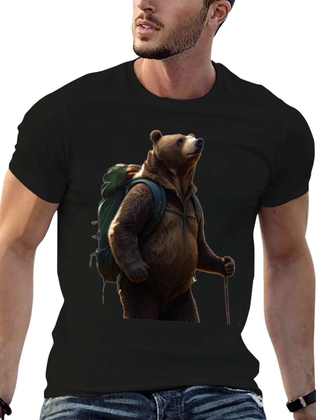Bear Hiking T-Shirt - Adventure Ready Apparel