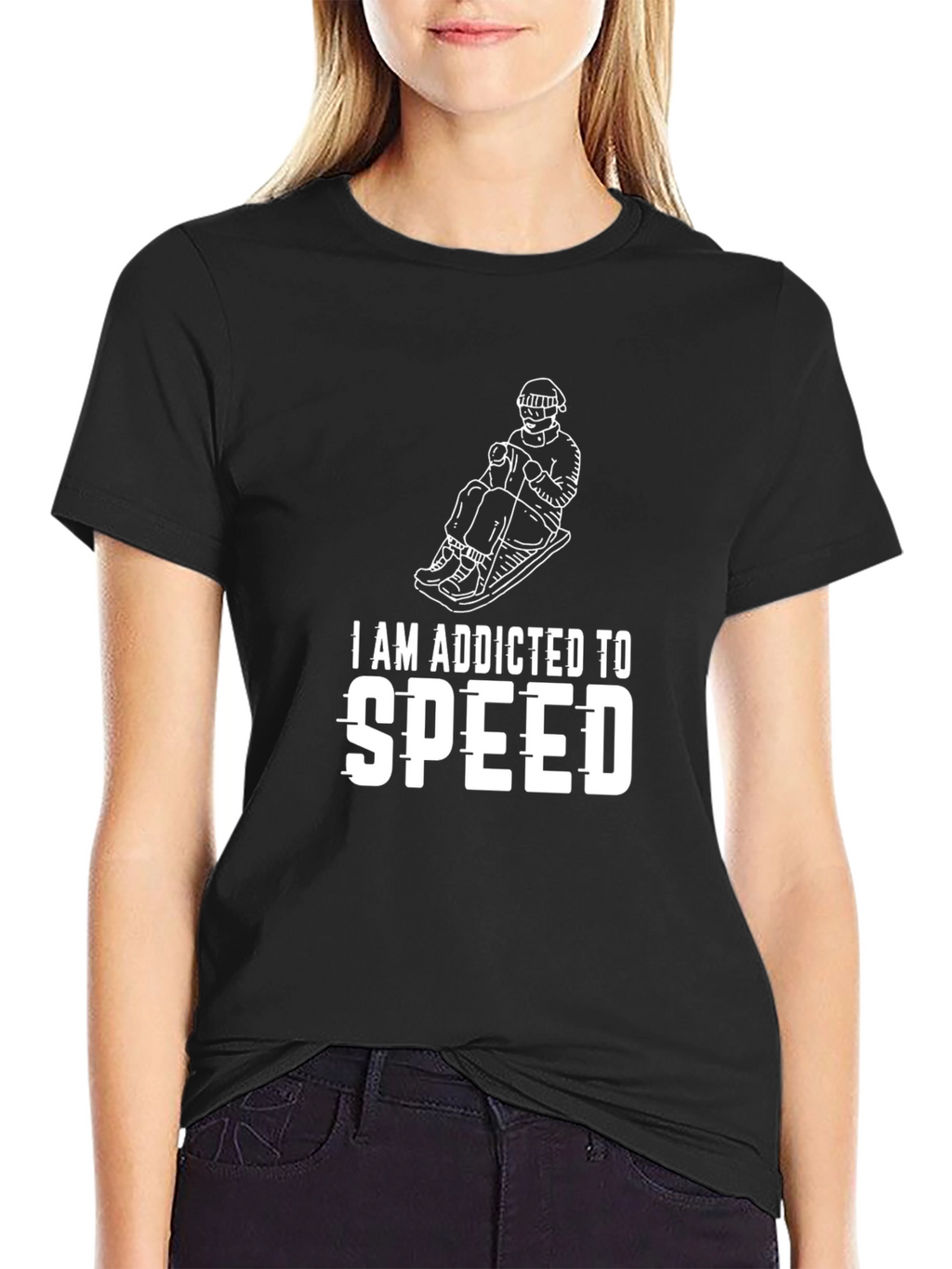 Addicted to Speed Black T-Shirt