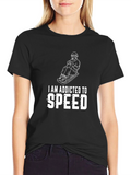 Addicted to Speed Black T-Shirt