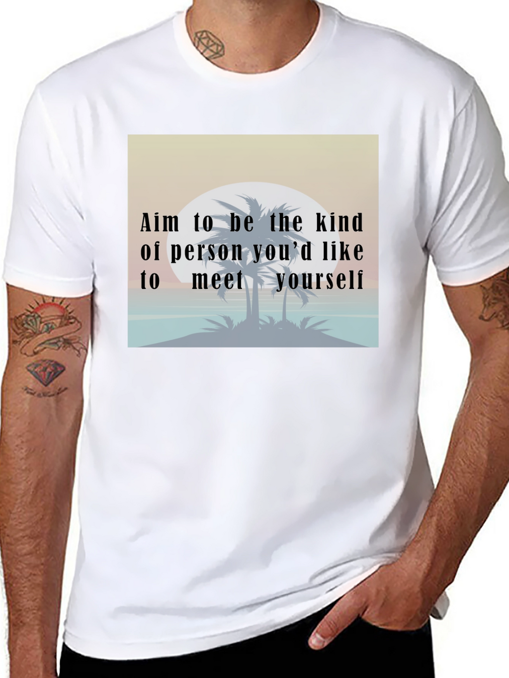 Kind Person T-Shirt: Motivational Beach Design Tee