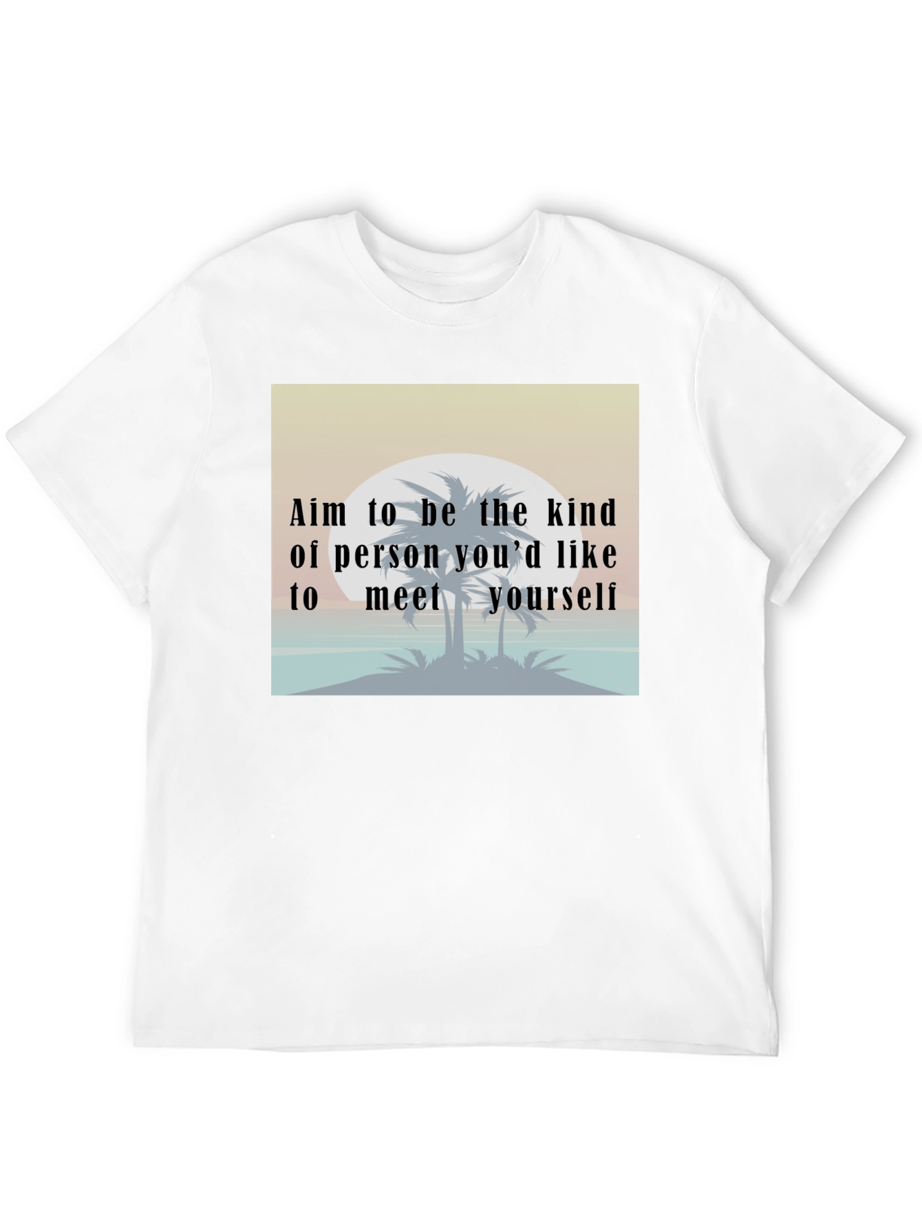 Kind Person T-Shirt: Motivational Beach Design Tee