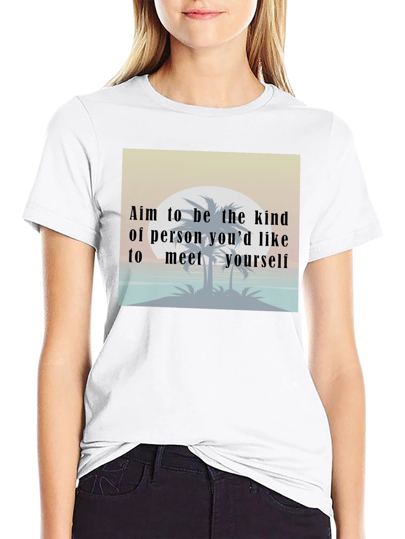 Kind Person T-Shirt: Motivational Beach Design Tee