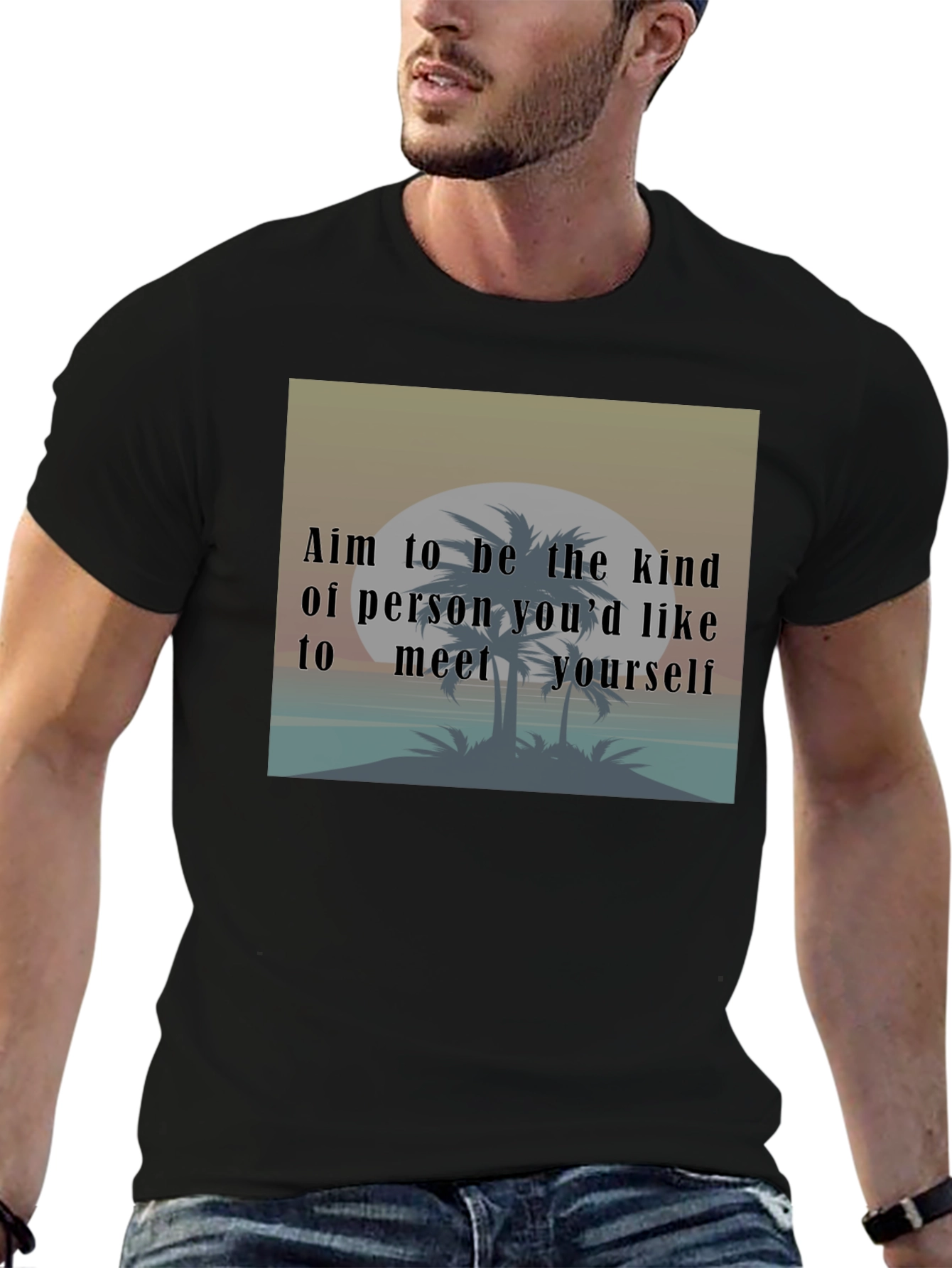 Kind Person T-Shirt: Motivational Beach Design Tee