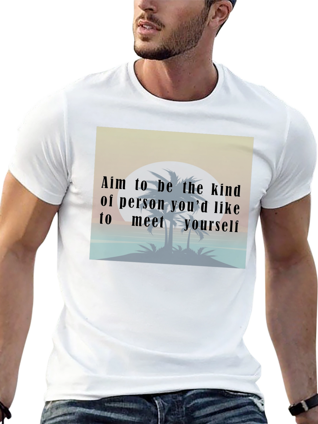 Kind Person T-Shirt: Motivational Beach Design Tee