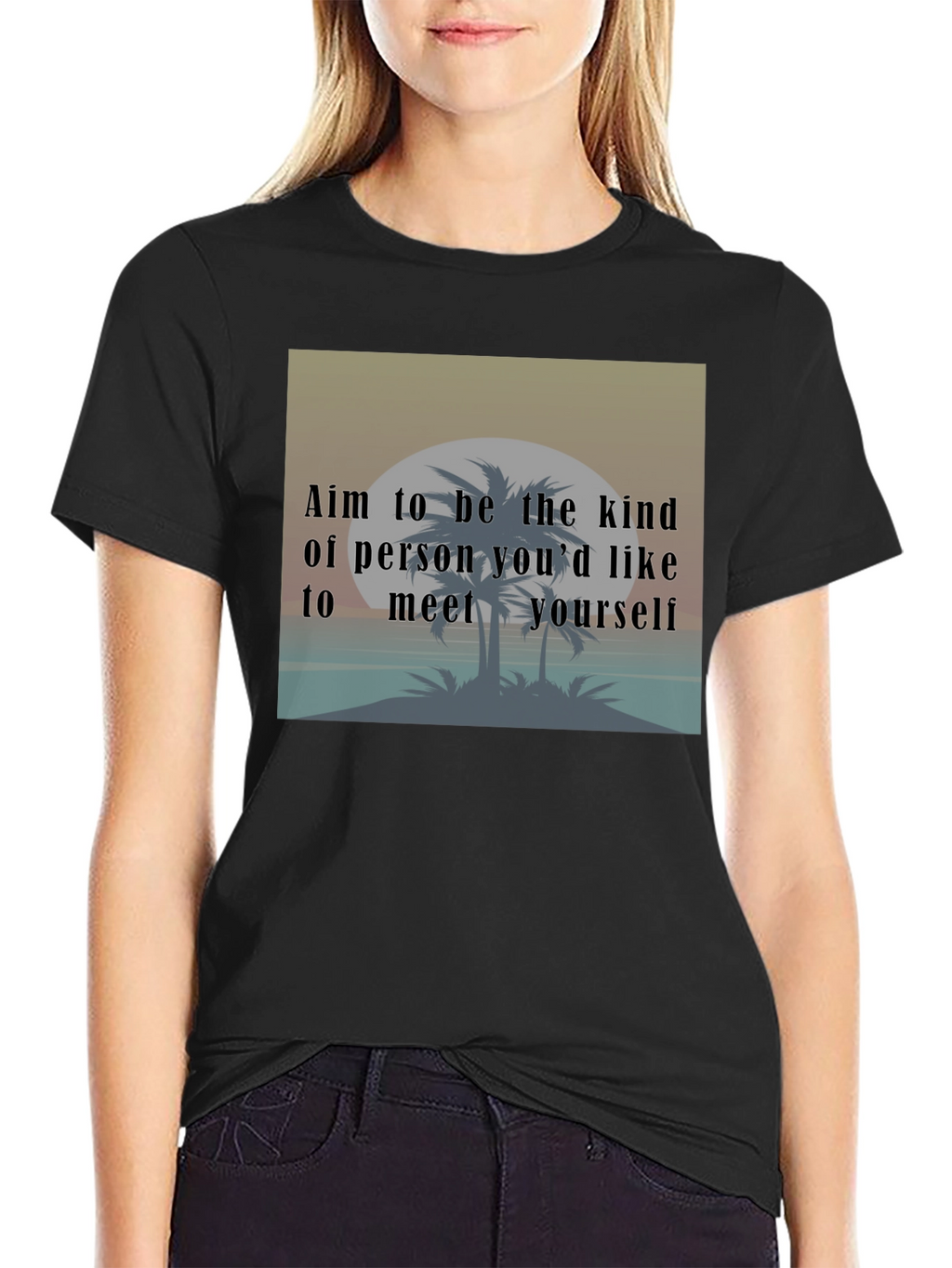 Kind Person T-Shirt: Motivational Beach Design Tee