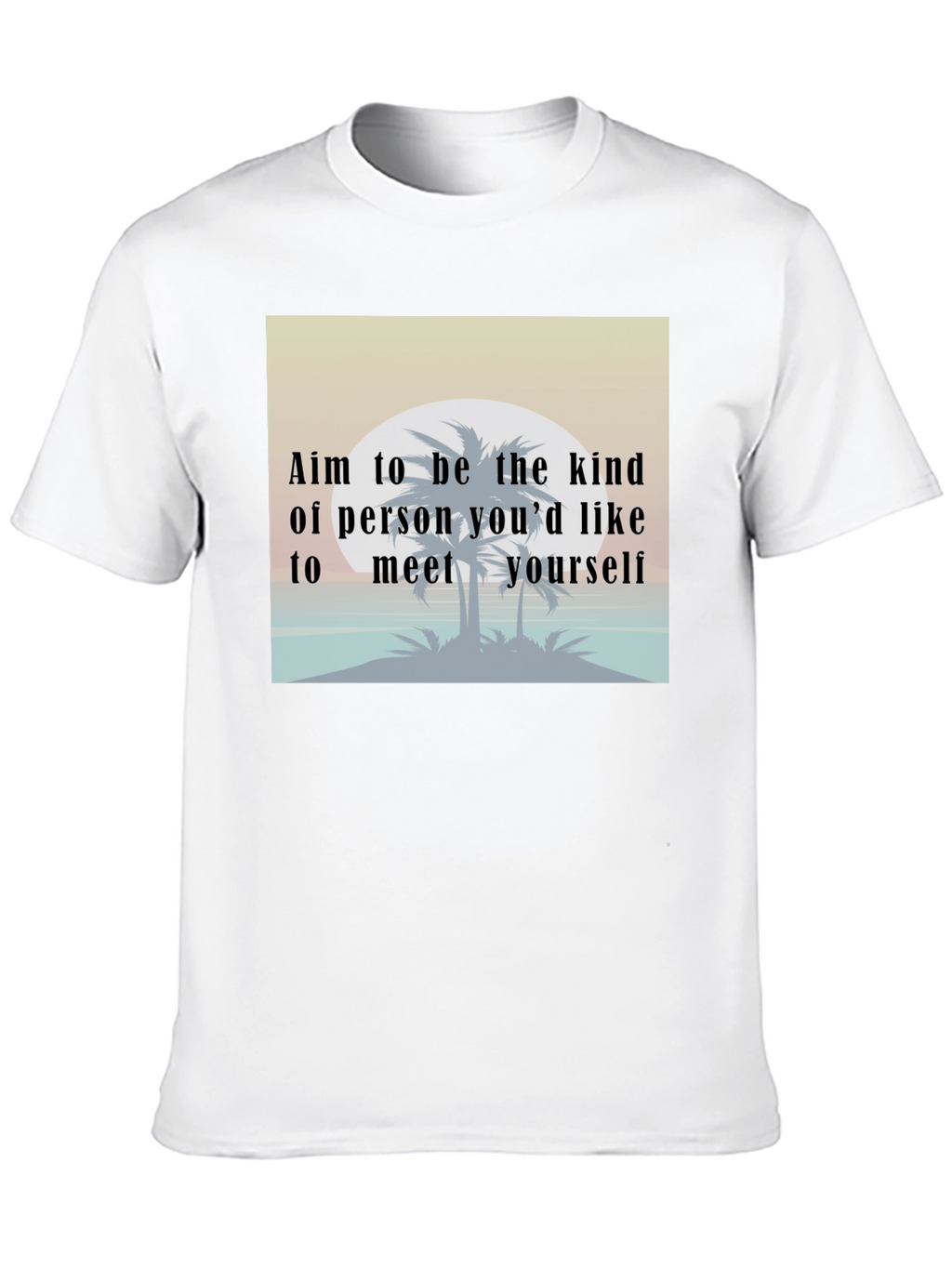 Kind Person T-Shirt: Motivational Beach Design Tee