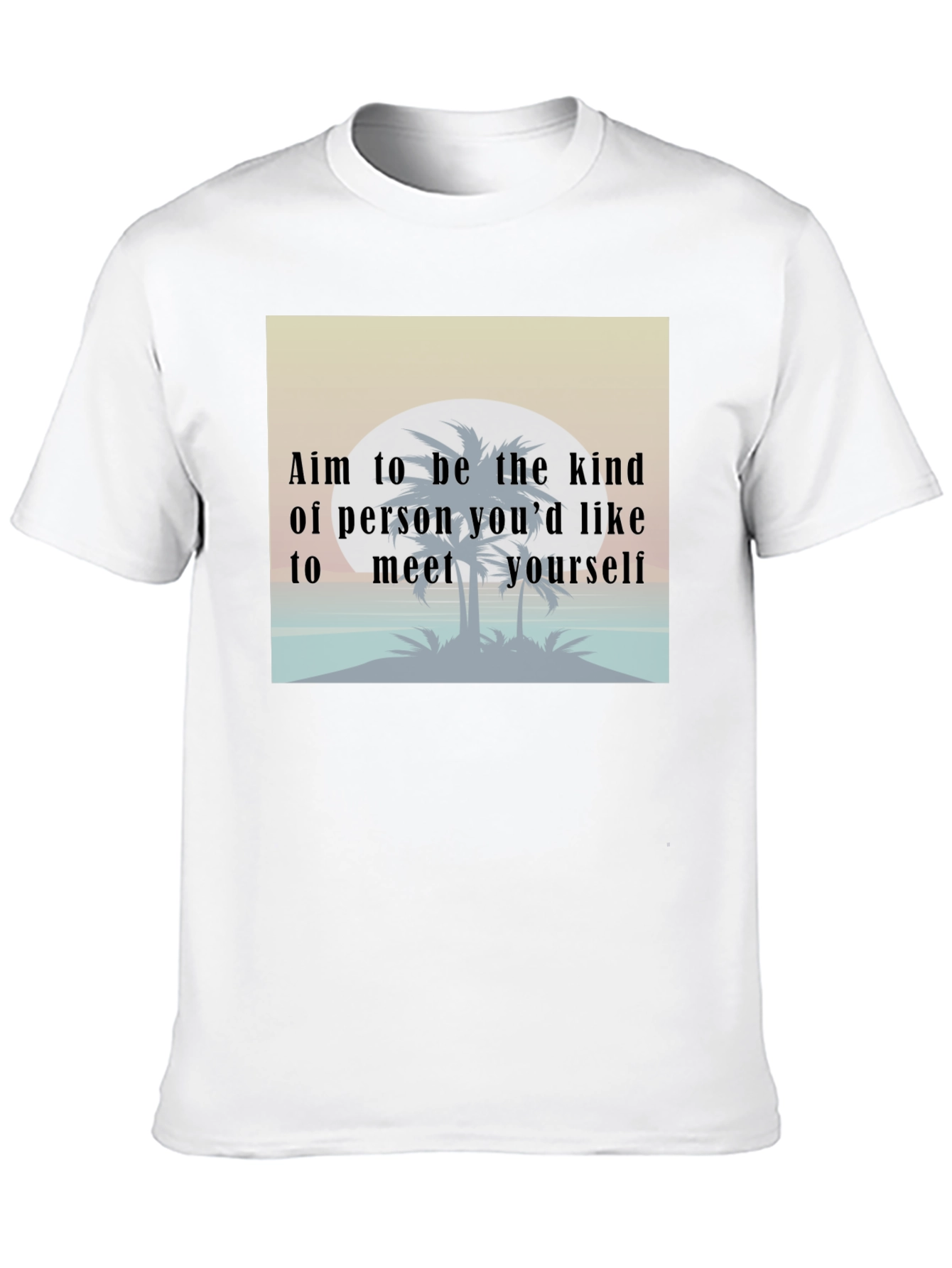Kind Person T-Shirt: Motivational Beach Design Tee