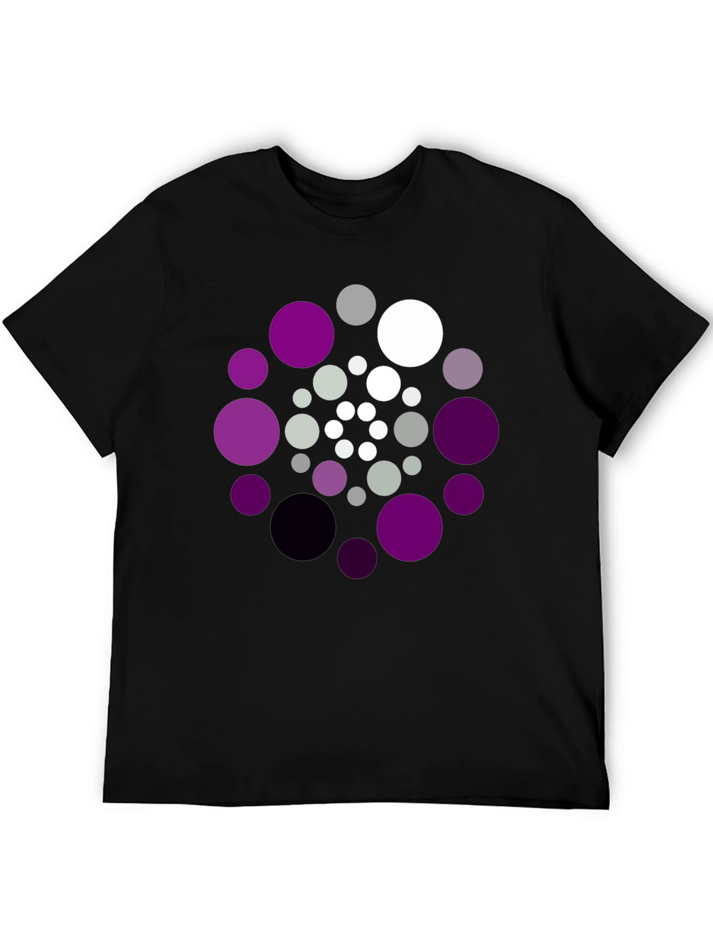 Abstract Circle Pattern T-Shirt - Unique Design Tee