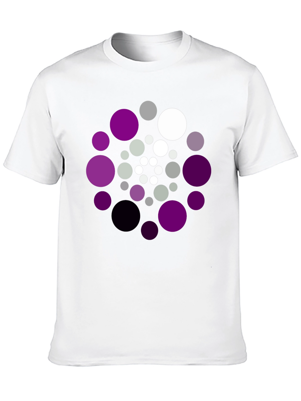 Abstract Circle Pattern T-Shirt - Unique Design Tee