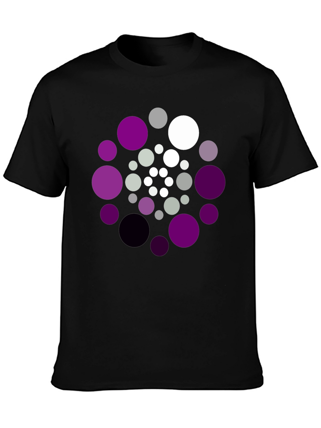 Abstract Circle Pattern T-Shirt - Unique Design Tee