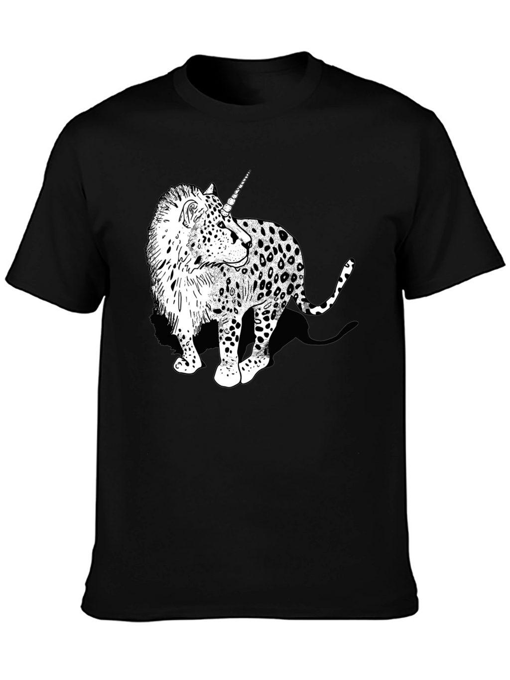 Unicorn Leopard Graphic Print Tee