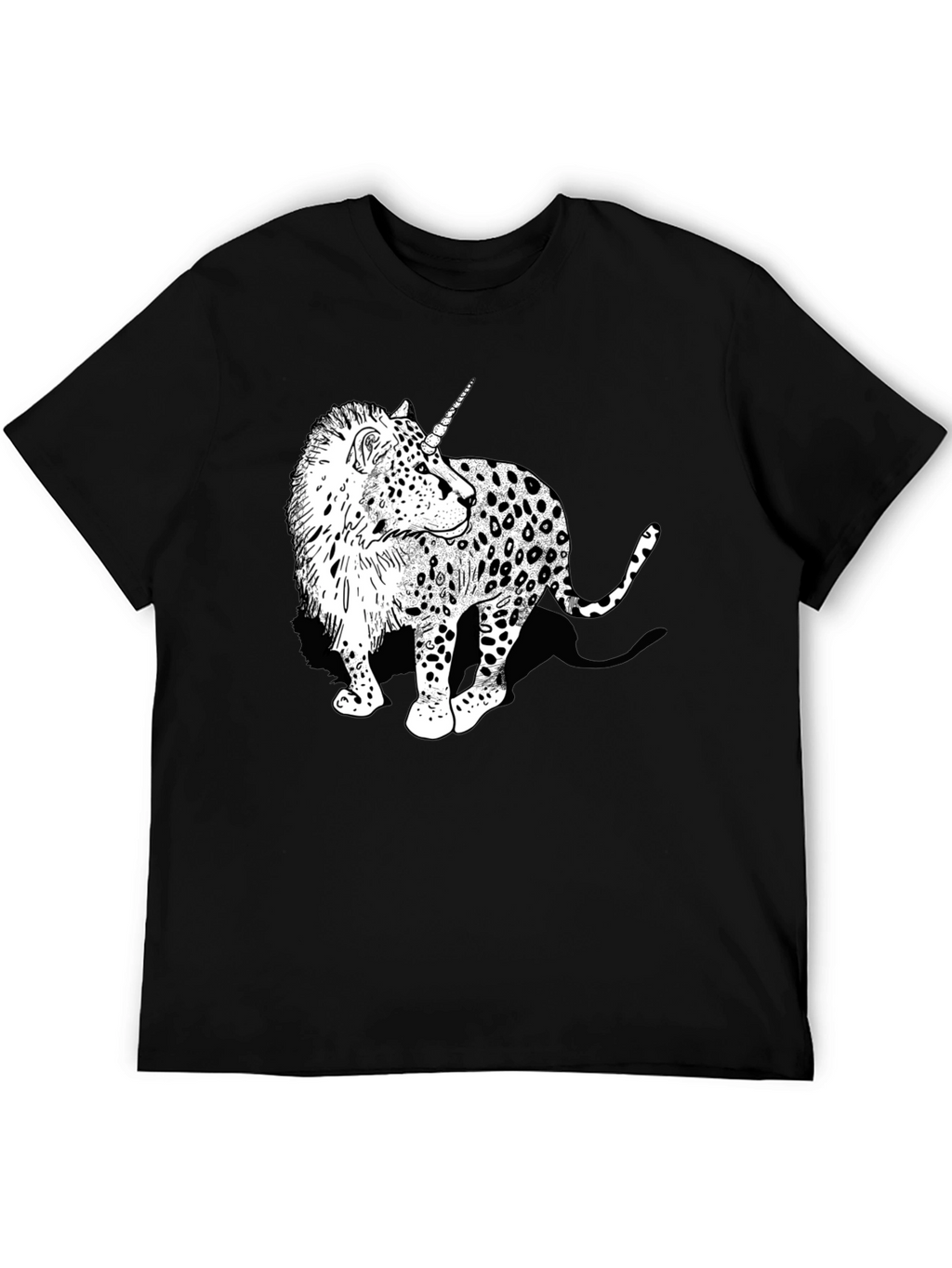 Unicorn Leopard Graphic Print Tee