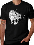 Unicorn Leopard Graphic Print Tee