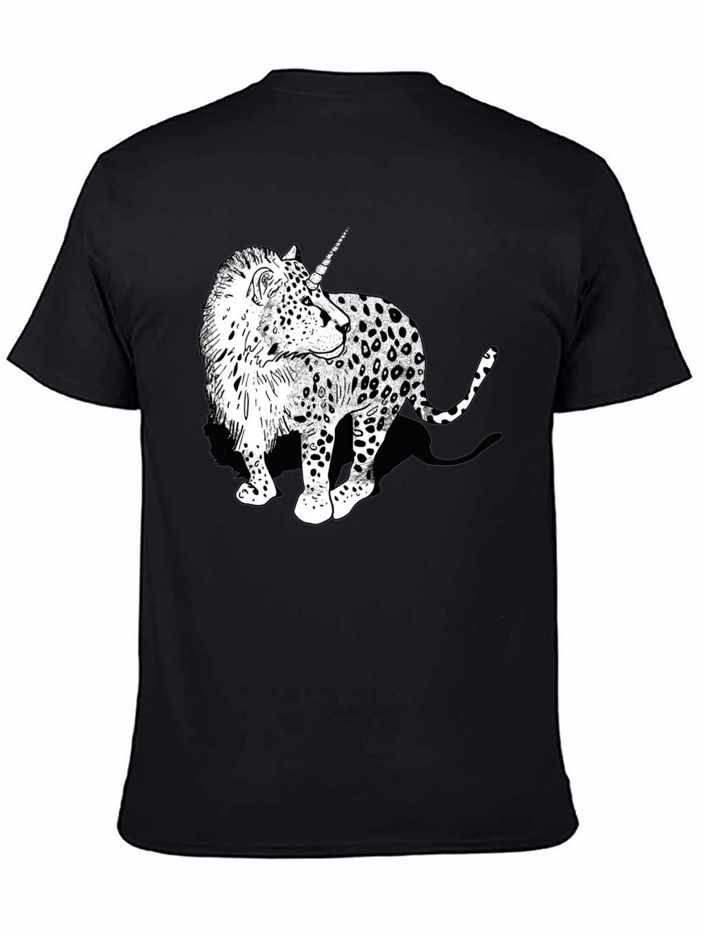 Unicorn Leopard Graphic Print Tee