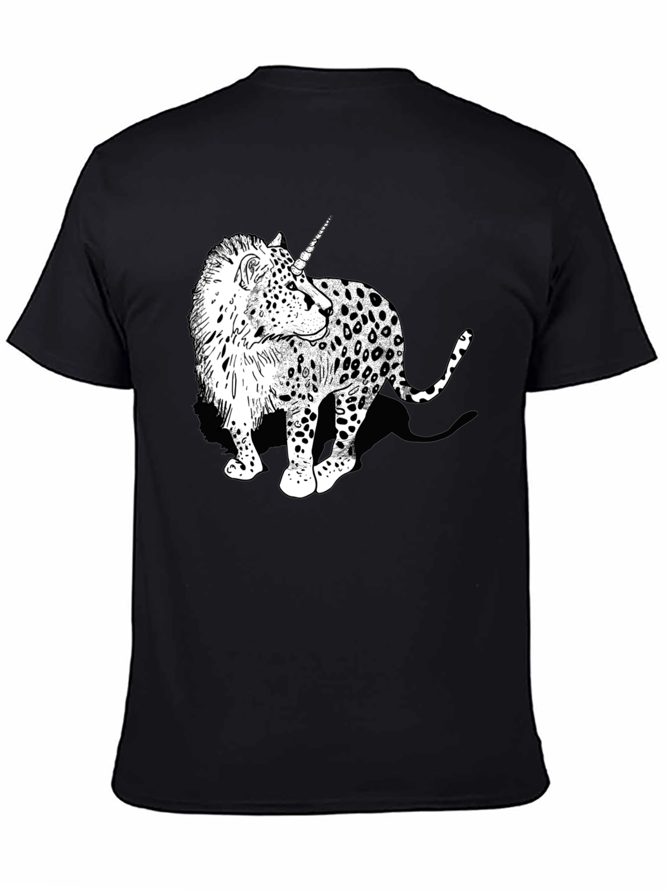 Unicorn Leopard Graphic Print Tee