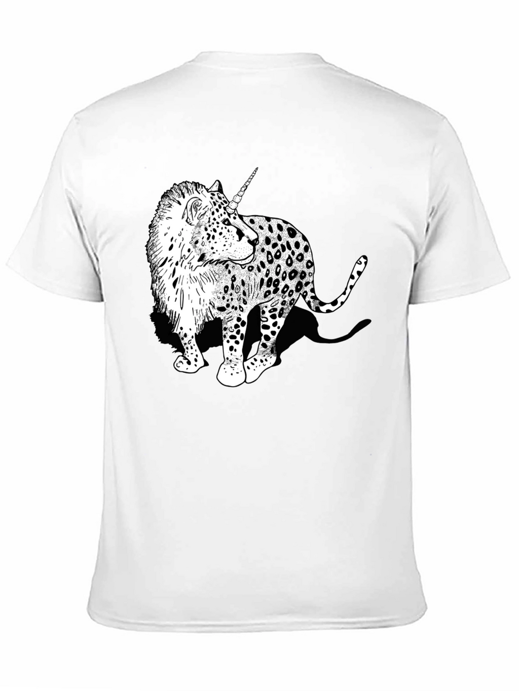 Unicorn Leopard Graphic Print Tee