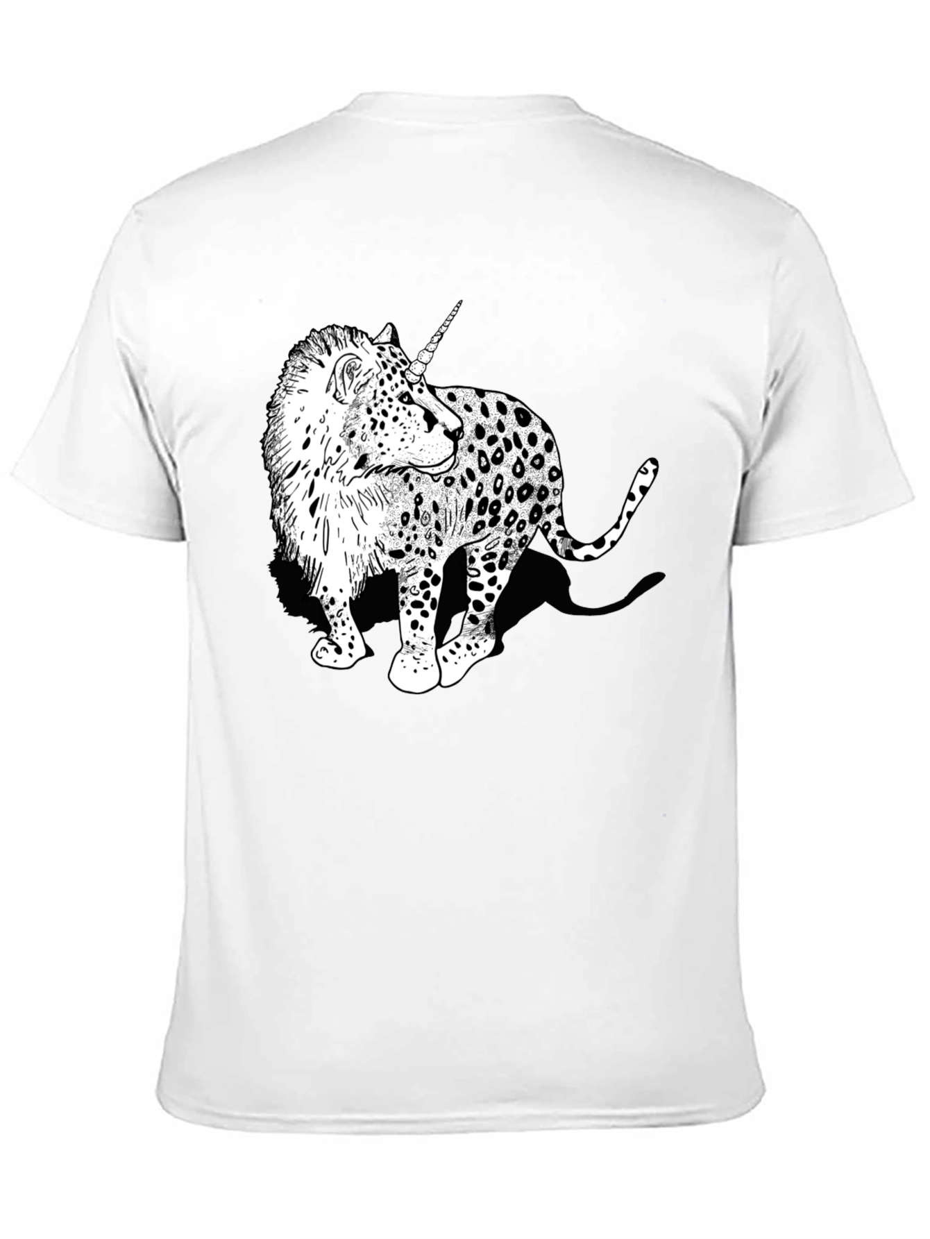 Unicorn Leopard Graphic Print Tee