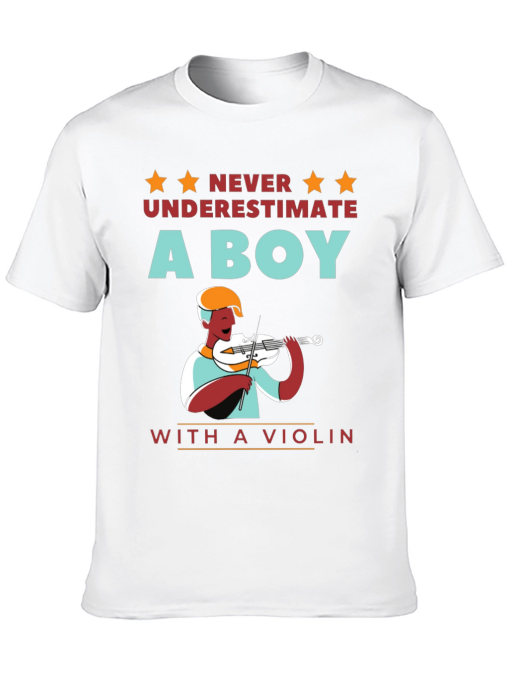 Boy with Violin T-Shirt - Musician Gift