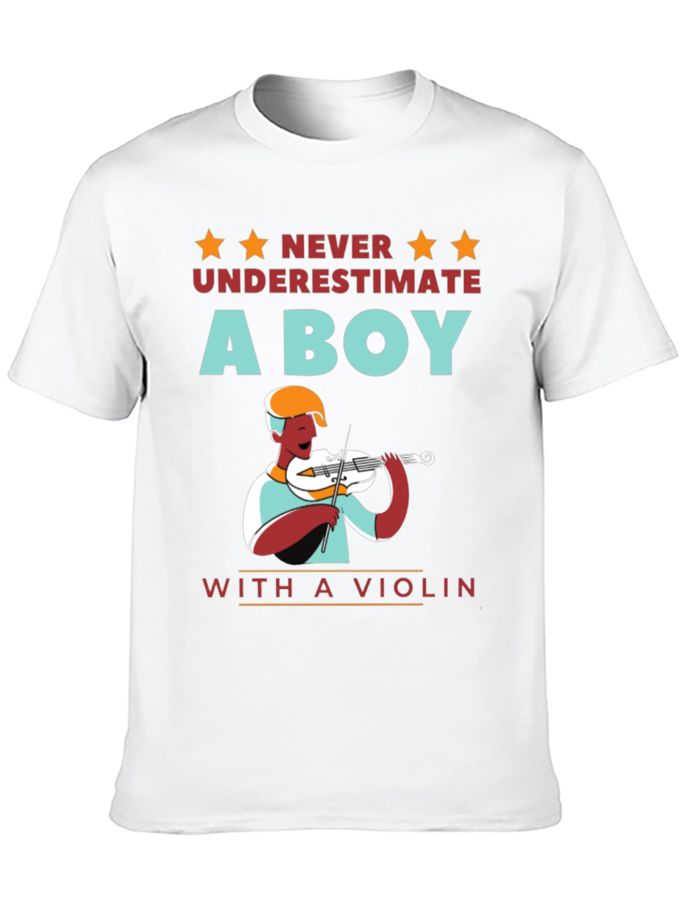 Boy with Violin T-Shirt - Musician Gift