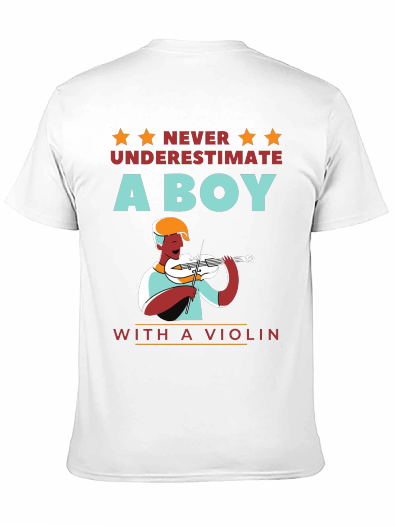 Boy with Violin T-Shirt - Musician Gift