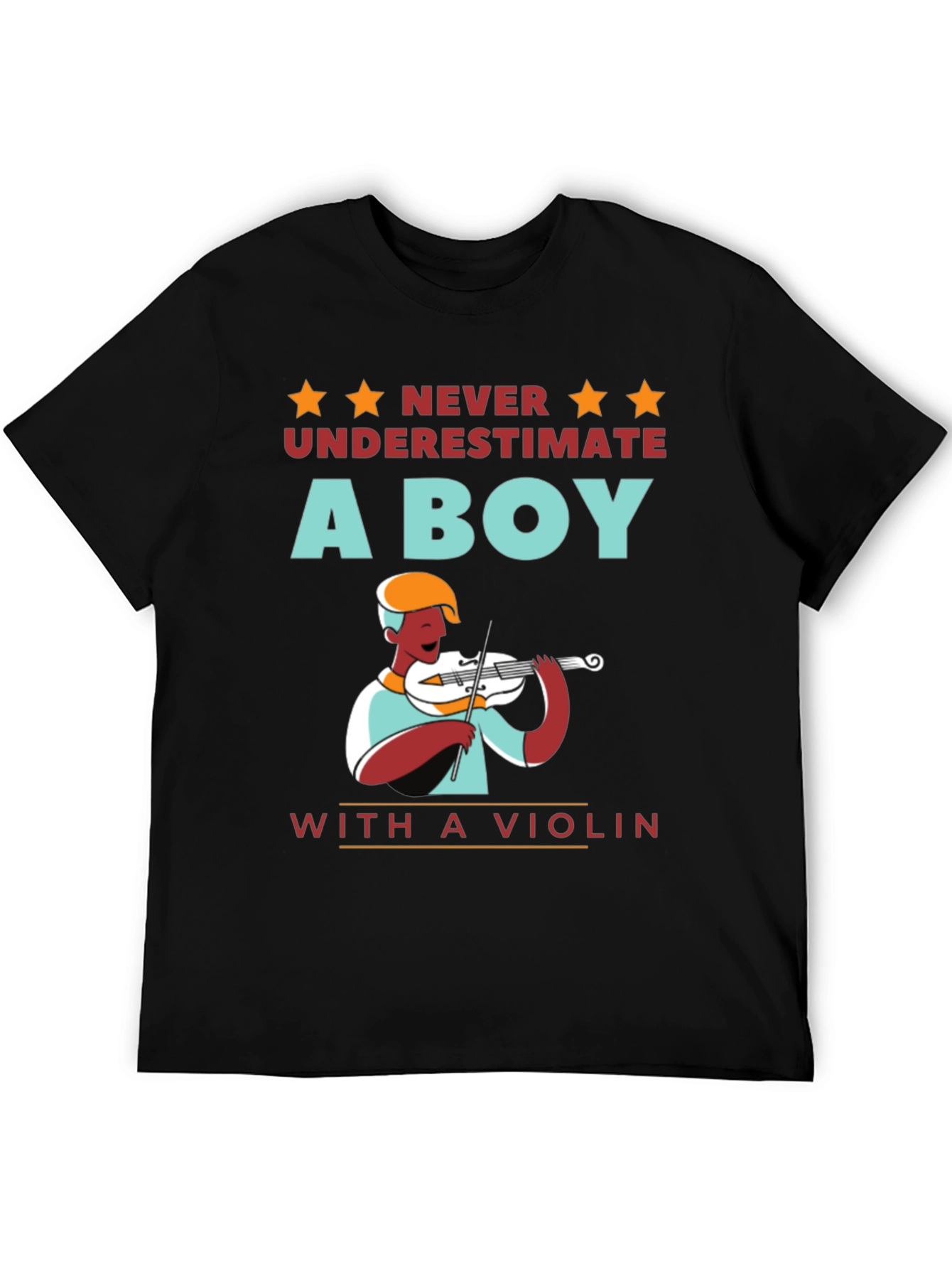 Boy with Violin T-Shirt - Musician Gift