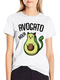 Avogato Funny Avocado Cat T-Shirt