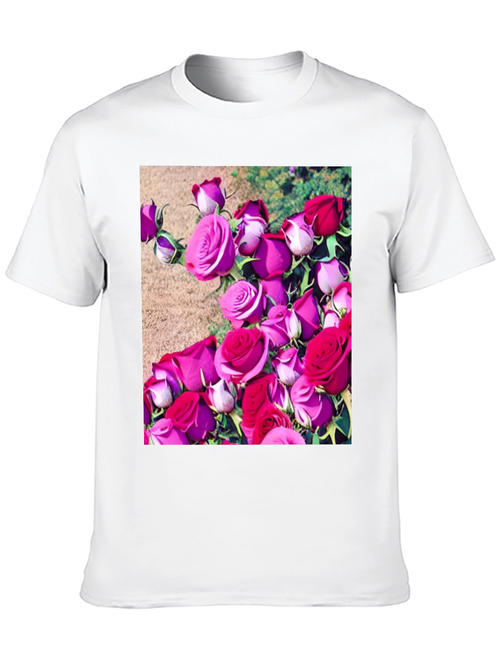 Floral Print T-Shirt: Roses Graphic Tee